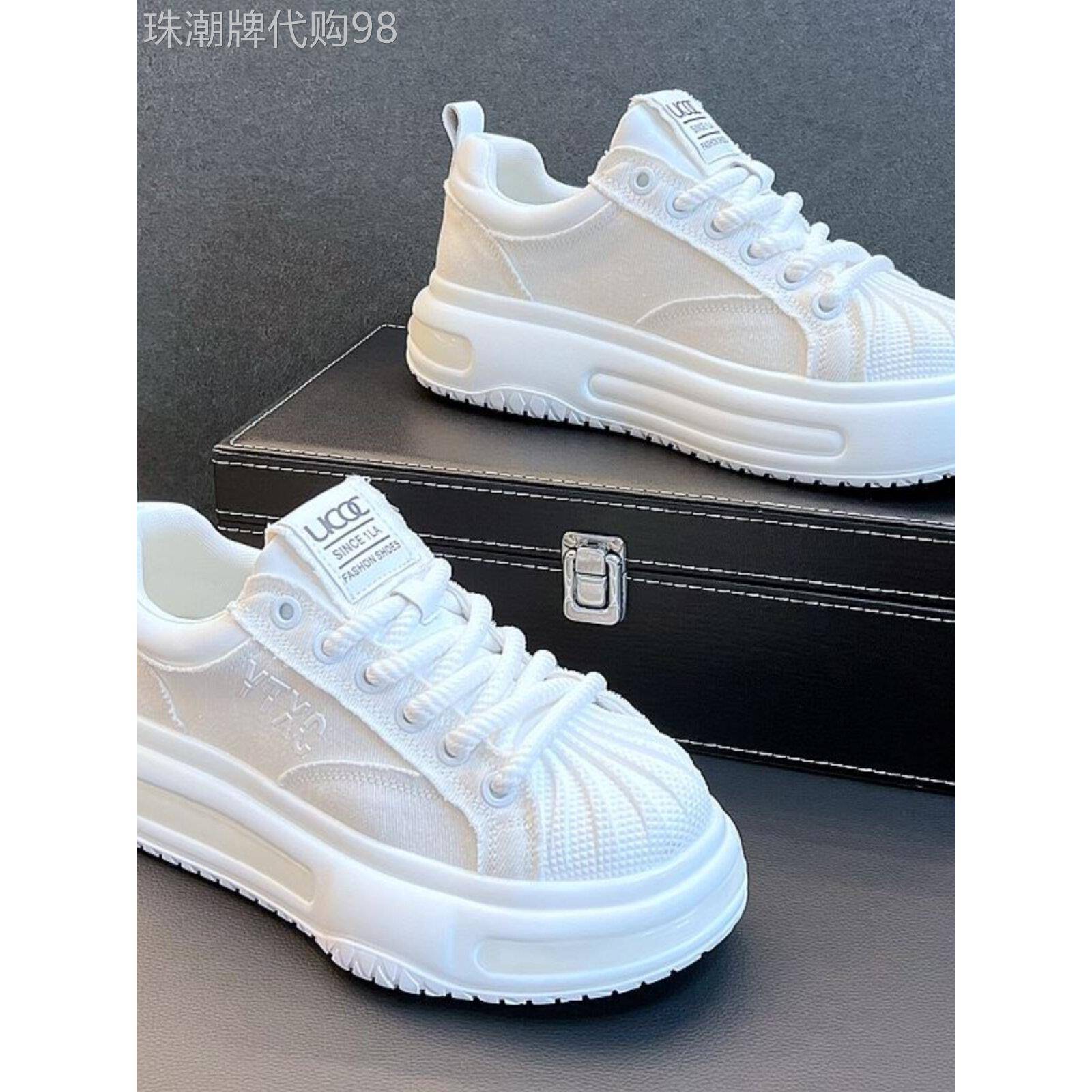 采购产品时尚品牌贝壳脚趾白鞋,新潮流的多功能运动鞋,透气的白