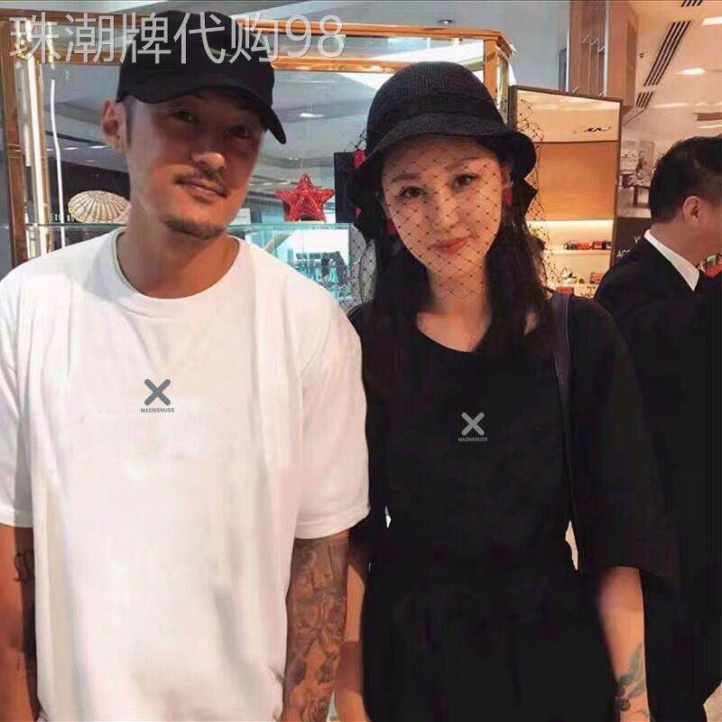 余文乐潮牌 夏季情侣短袖2021新款潮流宽松纯棉体恤男女情侣装t恤