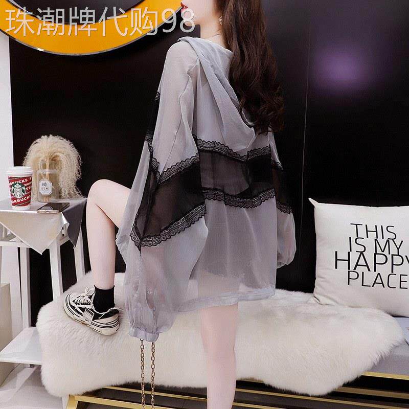 冰丝防晒衣女2026夏季薄款欧货宽松长袖连帽雪纺透气大尺码开衫外