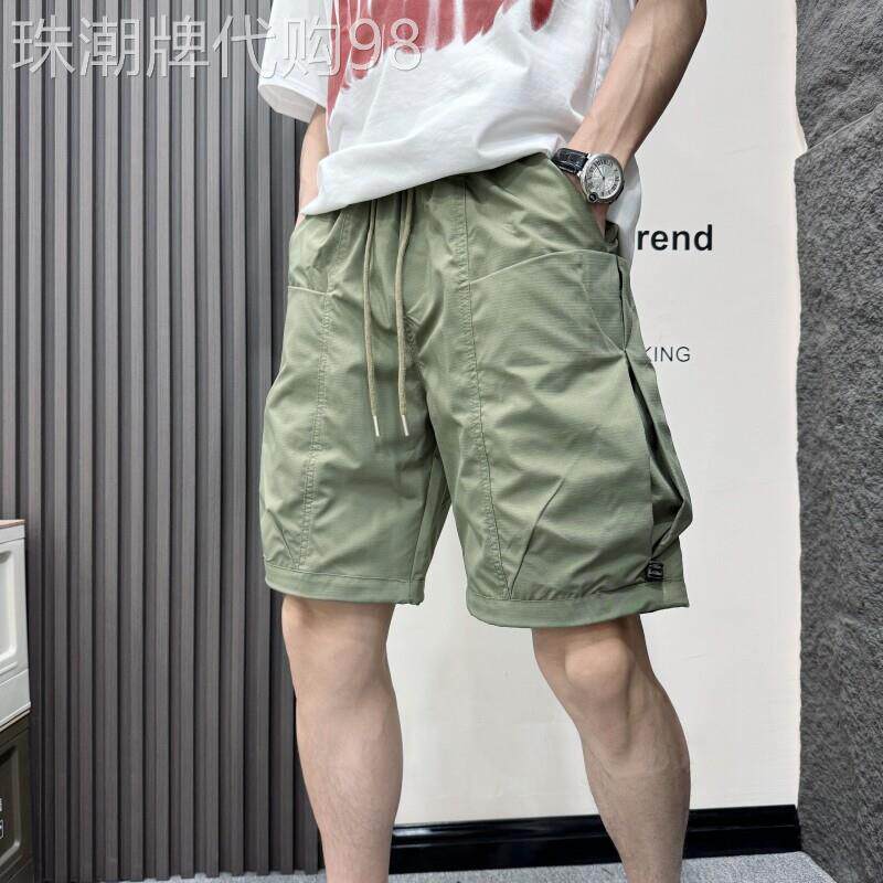 工装短裤男士夏季潮牌多口袋机能五分裤子户外速干运动休闲沙滩裤