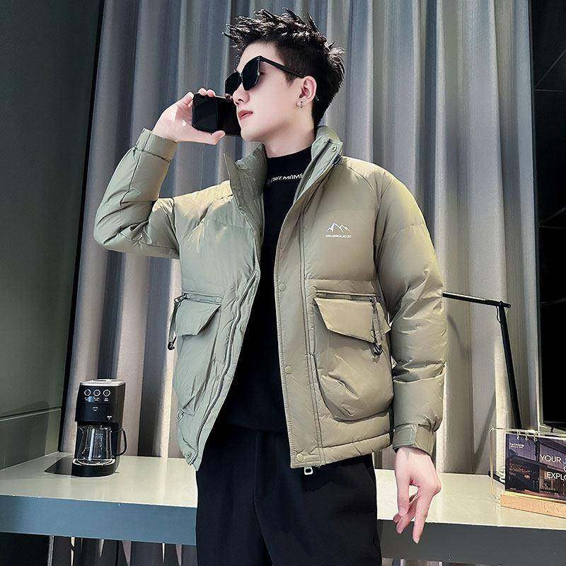 高端轻奢轻薄羽绒棉服男款冬季2025新款棉袄衣服痞帅休闲棉衣外套