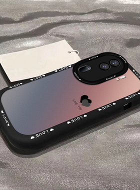 简约渐变爱心适用opporeno12pro手机壳reno10新款reno9pro女款reno8镜头全包findx7pro硅胶防摔a97软壳保护套