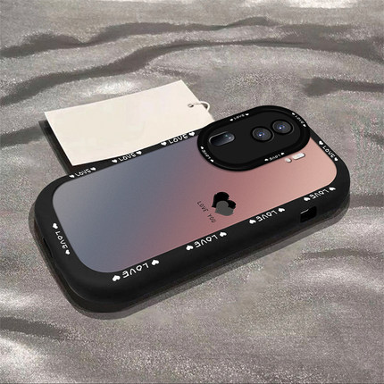简约渐变爱心适用opporeno12pro手机壳reno10新款reno9pro女款reno8镜头全包findx7pro硅胶防摔a97软壳保护套