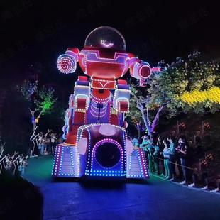 大唐不夜城花车巡游城市旅游节新春电动移动花车动漫雕塑彩车