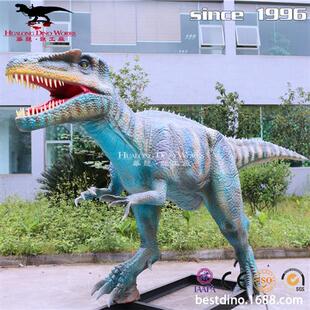 仿真恐龙模型制作硅胶仿真机械电动南方猎龙年老厂技术产品.