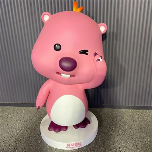 玻璃钢卡通雕塑来图定制做公仔动漫吉祥物户外游乐场景观美陈摆件