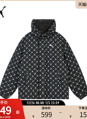 PUMA彪马男女同款潮流满印防风羽绒外套 DOWN JACKET 685319