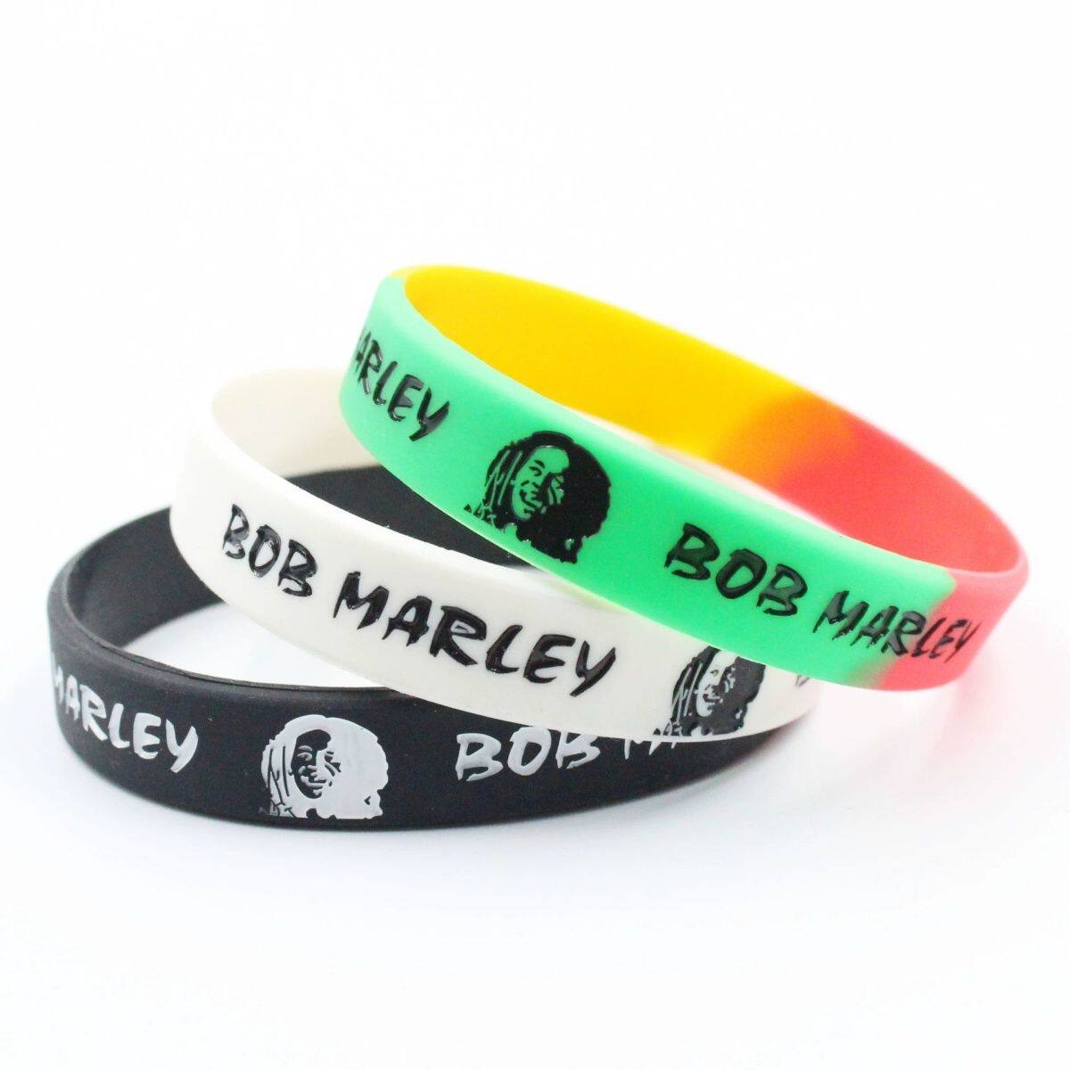 BOBMARLEY手环鲍勃马利手环牙买加硅胶手环雷鬼乐手环加纳旗手环