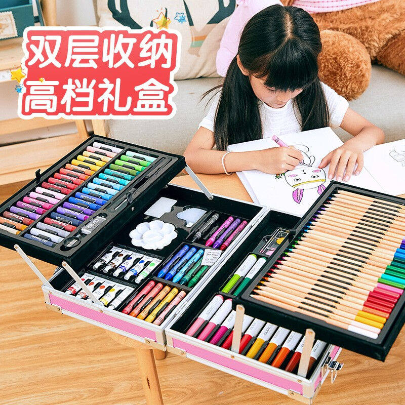 尚韵儿童画板玩具女孩男孩4-6-8-10岁绘画工具小学生水彩笔画画套属于什么档次？