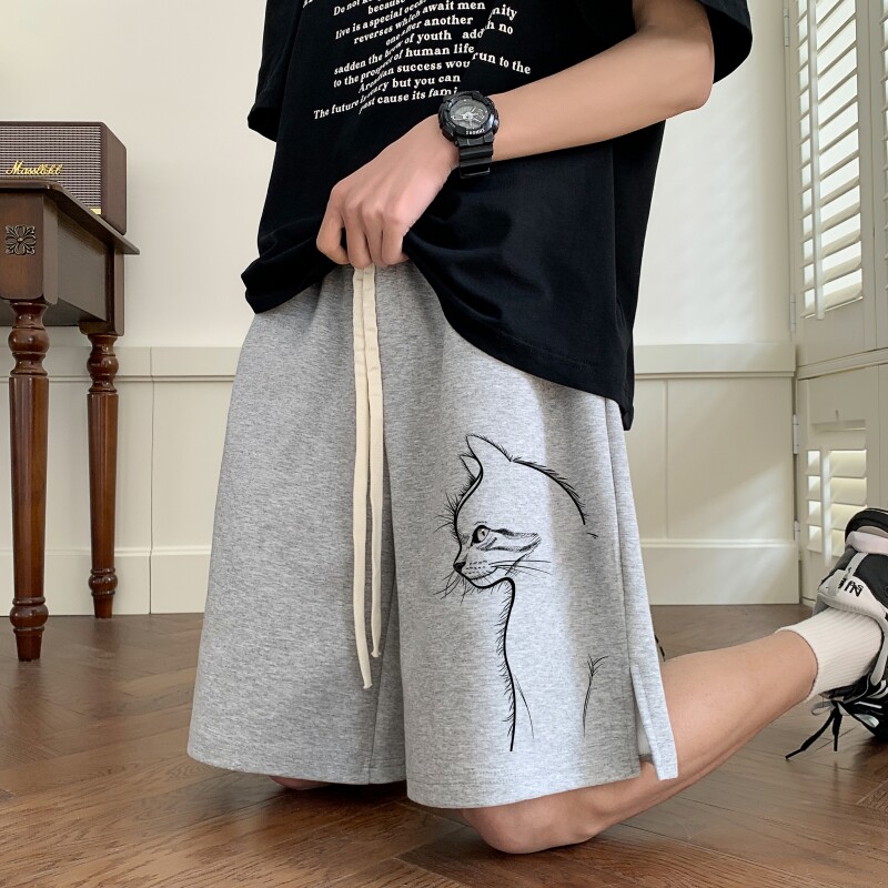 DK6654P39短裤58直播品质华棉短裤夏季宽松阔腿中裤透气短,男装休闲裤,星座510A-6