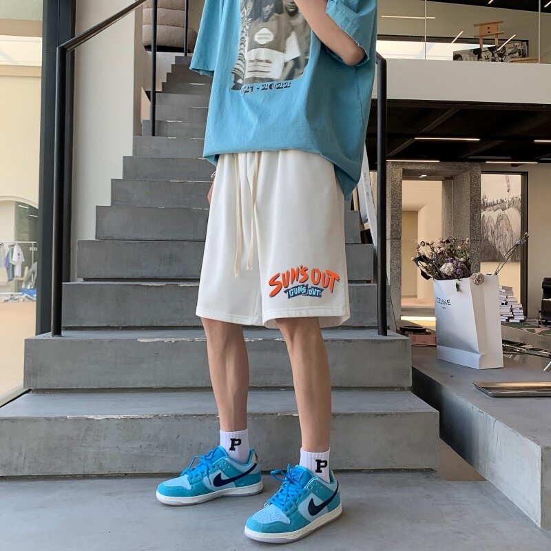 DD3681P28宽松短裤潮牌运动休闲五分裤男夏短裤韩版潮流ins港风,男装休闲裤,星座510A-6