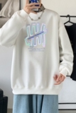 Y2444P38韩版ins男士学生宽松运动连帽卫衣秋冬加绒情侣外套，男装卫衣，星座510A-6