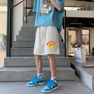 DD3679P28男夏短裤韩版潮流ins港风宽松短裤潮牌运动休闲五分裤图片