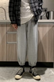 K2756P55卫裤男春秋季裤子韩版潮流ins港风宽松束脚潮牌运动休闲，男装休闲裤，星座510A-6