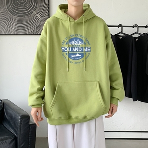 L2487P48秋季上新休闲连帽百搭韩潮外套卫衣男情侣装连帽卫衣图片