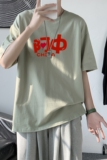T2207P25港风室内潮21夏季新款潮流男士短袖T恤宽松半袖体恤衫，男装T恤，星座510A-6