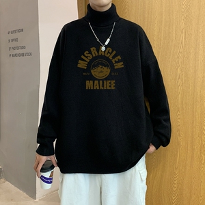 MG5539P65毛衣男冬季潮流个性宽松厚款长袖上衣ins港风情侣圆领图片