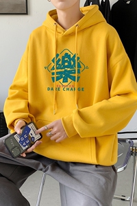 L2451P48延续 潮流元素潮趣文字字母印花常规款连帽卫衣男图片