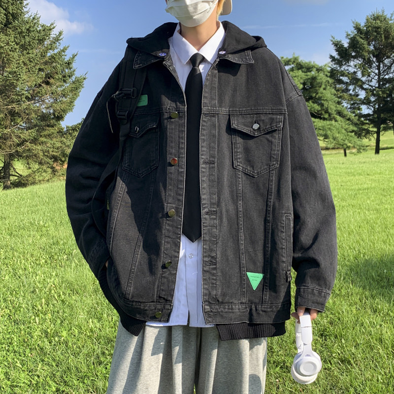 JK5411P75复古潮牌连帽工装牛仔外套男2023秋季高街痞帅潮流宽松,男装夹克,星座510A-6