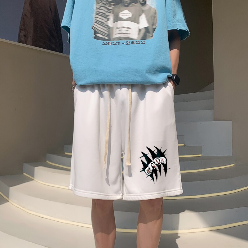 DD3682P28五分裤男夏短裤韩版潮流ins港风宽松短裤潮牌运动休闲,男装休闲裤,星座510A-6