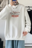 Y2542P38！21年秋冬新款港风日系大码印花长袖圆领卫衣男，男装卫衣，星座510A-6