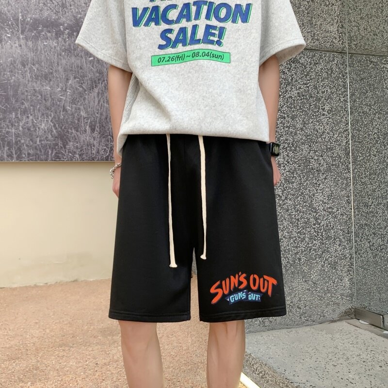 DD3681P28宽松短裤潮牌运动休闲五分裤男夏短裤韩版潮流ins港风,男装休闲裤,星座510A-6