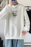 Y2446P38港风秋季新款字母印花圆领卫衣男潮流宽松青少年休闲外套，男装卫衣，星座510A-6
