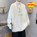 MGR6046P75黑色高领毛衣男冬款美式慵懒高级感加绒宽松，男装针织衫/毛衣，星座510A-6