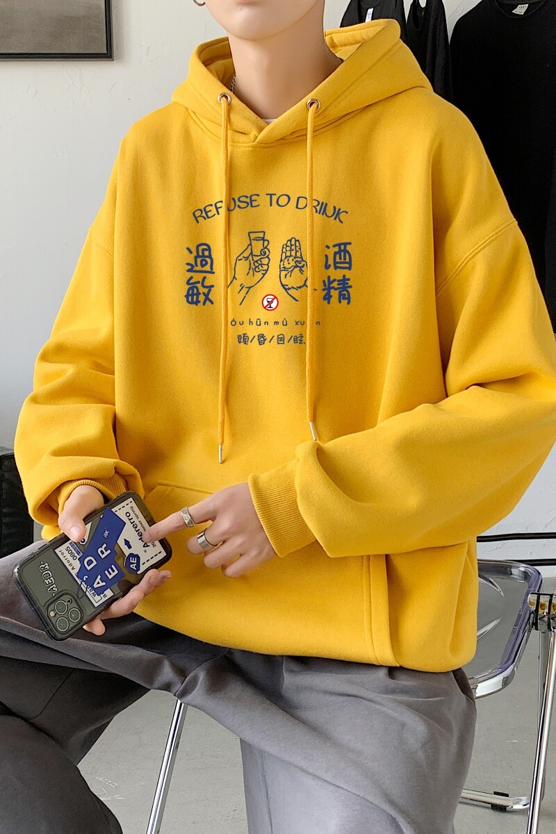 L2417P48秋季上新休闲连帽百搭韩潮外套卫衣男情侣装连帽卫衣,男装卫衣,星座510A-6