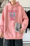 L2449P48韩版ins男士学生宽松运动连帽卫衣秋冬加绒情侣外套，男装卫衣，星座510A-6