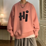 MD7357P45男生秋冬宽松毛衣外套男士潮流休闲针织衫圆领毛衣上衣，男装针织衫/毛衣，星座510A-6