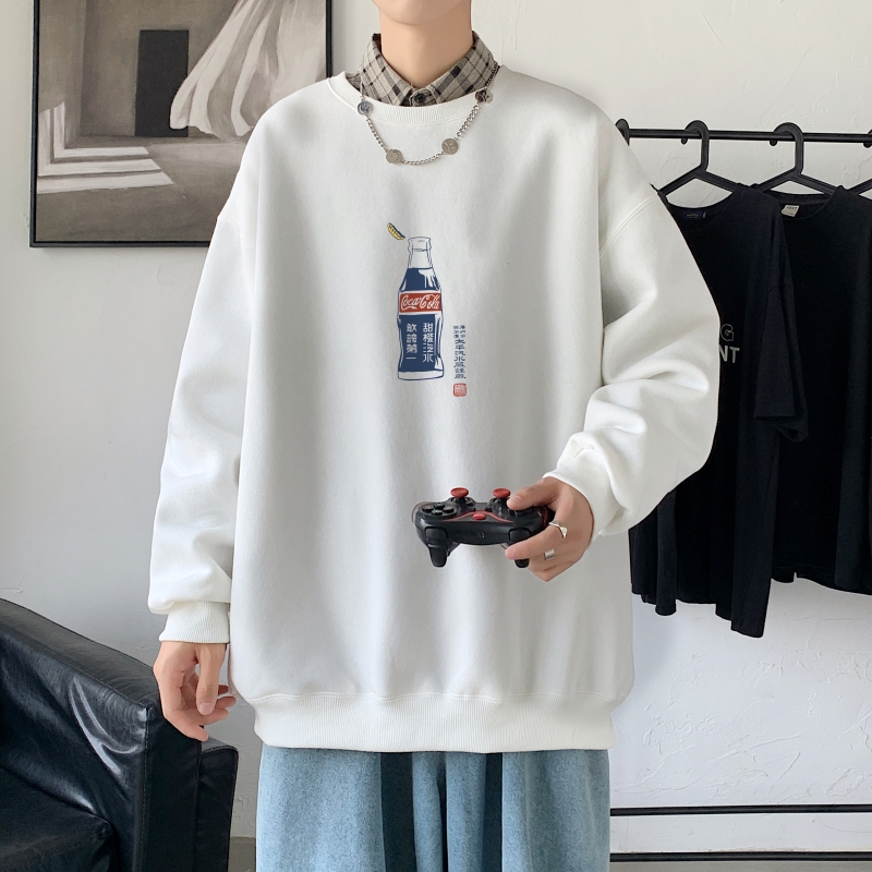 Y2484P38运动外套ins港风秋卫衣2021秋冬男圆领韩版嘻哈休闲上衣，男装卫衣，星座510A-6