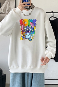 Y2538P38秋季男士bf宽松卫衣港风卫衣新款圆领韩版潮流衣服