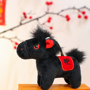 乾坤马毛绒玩具马年货吉祥生肖福大号小马玩偶公仔儿童礼物