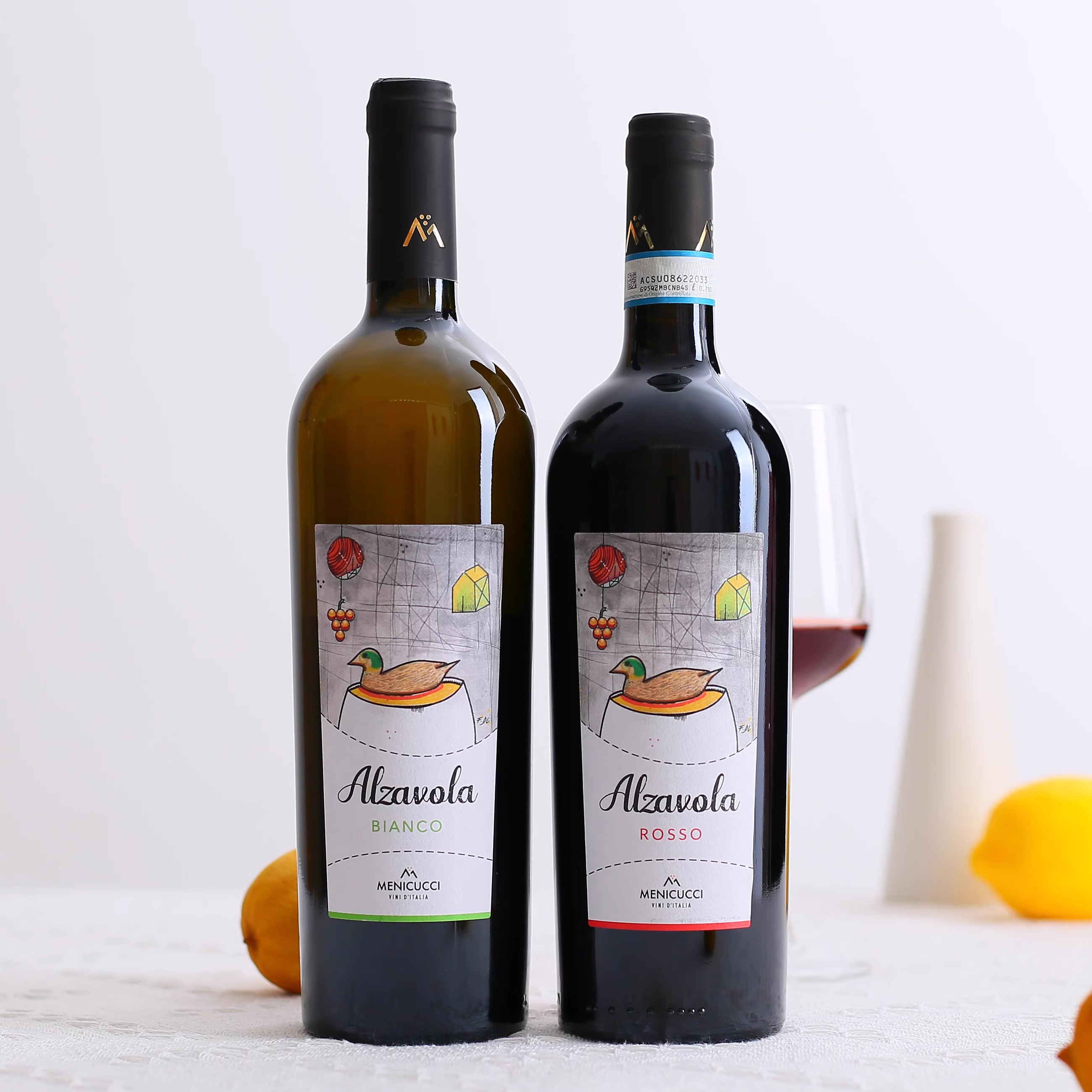 意大利原装进口鸭子红酒巧克力红酒干红葡萄酒Montepulcianorosso