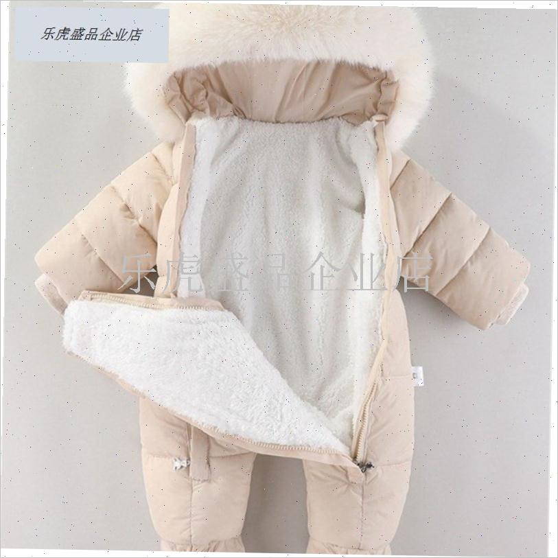 婴儿连体衣冬加厚外出服连脚w宝宝冬季外夹棉加厚连体睡衣包被睡.