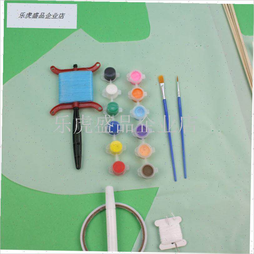 自制手工DIY风筝沙燕一串创意好看容易飞学校活动全Z白竹条作业.