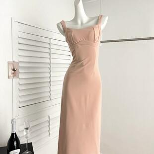 法式吊带连衣裙套装女初夏气质名媛高级感小个子海边度假长款裙子