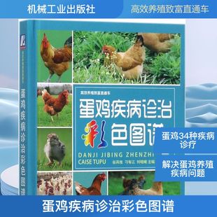 蛋鸡疾病诊治彩色图谱谷风柱,刁有江,刘晓曦 主编9787111582502书籍\/杂志\/报纸/工业/农业技术/农业/畜牧/养殖