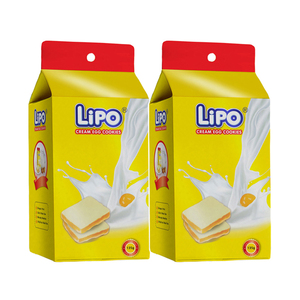 【官旗直售】Lipo面包干原味135g*2袋 网红爆款 饼干小零食