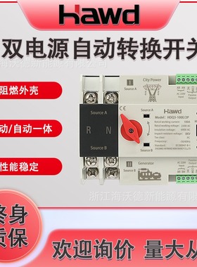 毫秒级市电款双电源手自动转换开关2p4p125a100a不断电切换控制器