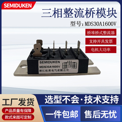 电源整流模块30A1600V长条型