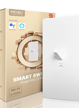 wifi涂鸦智能家居oggle拨动开关app远程控制单双控美规开关