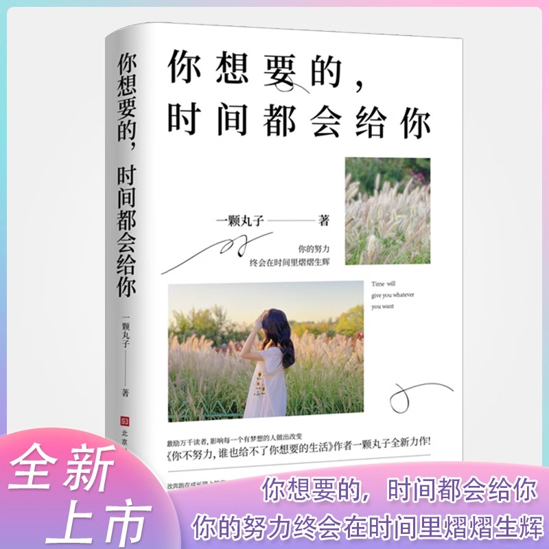 你想要的，时间都会给你 致奔跑在成功路上的你人生哲理青少年自我实现正能量书籍 有力度的疗愈暖文你的努力终会在时间里熠熠生辉
