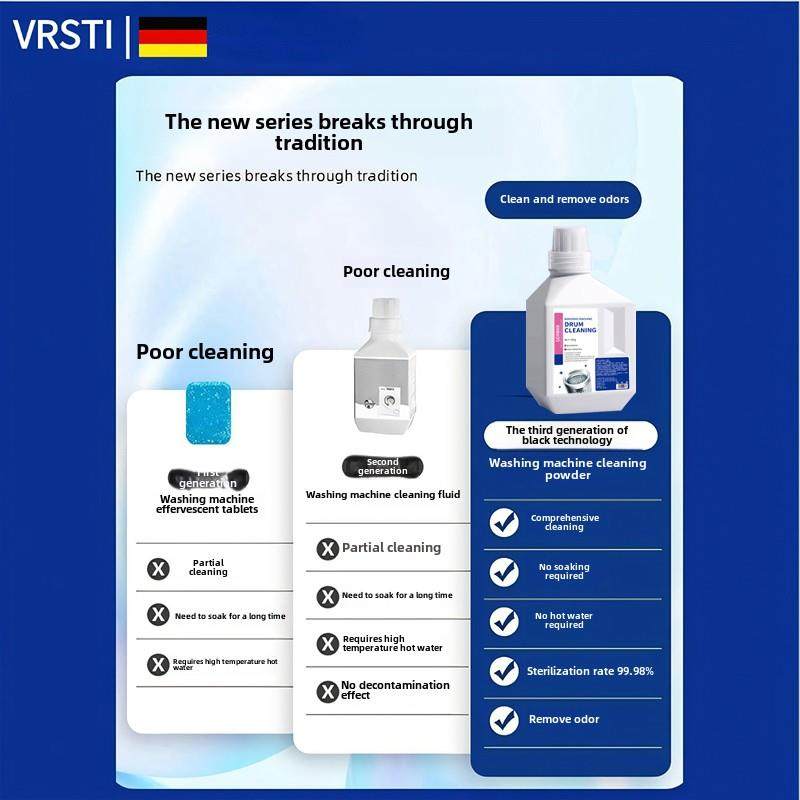 十年干净穿衣更洗衣机净！瞭~安心【清洗剂德国洗衣机污垢】一泡