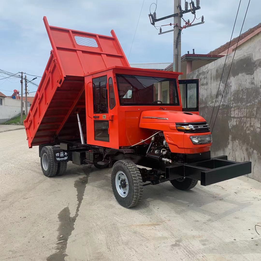 工程工地用沙石运输车 小型柴油液压自卸翻斗车 养殖农用三轮车
