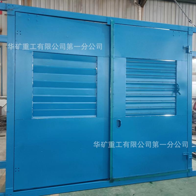 手动气动带百叶窗调节风门 异向同步开闭带百叶窗调节无压风门