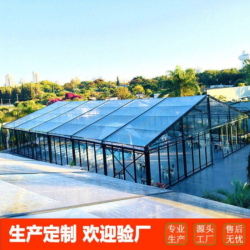 厂家定制户外大型铝合金玻璃透明帐篷欧式聚会酒店婚礼婚庆篷房