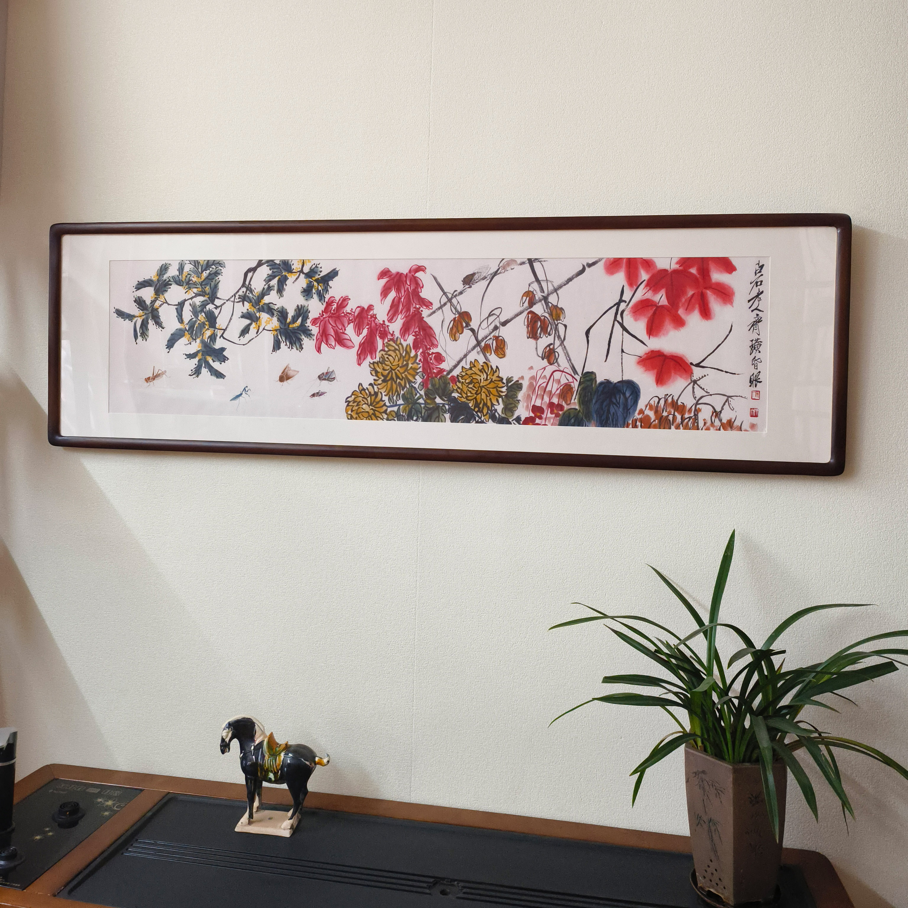 新中式齐白石繁花似锦国画