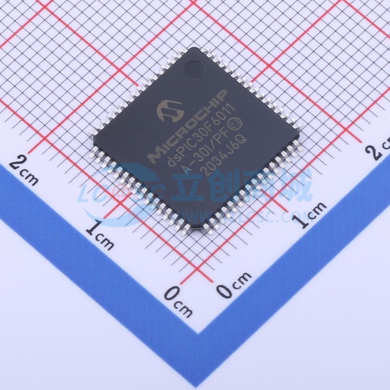 数字信号处理器(DSP/DSC) dsPIC30F6011A-30I/PF TQFP-64 MICROCH